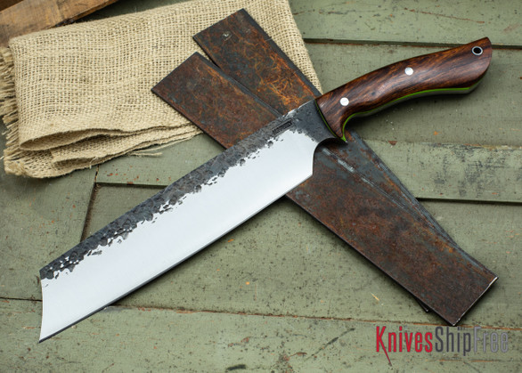Lon Humphrey Knives: Retribution - Desert Ironwood - Lime Green Liners - 089