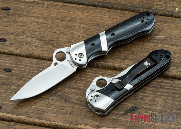 Spyderco: Lil' Sub-Hilt - Black G-10 - Stainless Steel Bolsters - CPM-S30V - C224GP