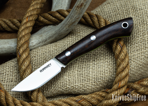 Lon Humphrey Knives: Tarpon 3V - Desert Ironwood - Lime Green Liners 71