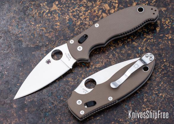Spyderco: Manix 2 Limited Run - Brown G-10 - M390 - C101GPBN2