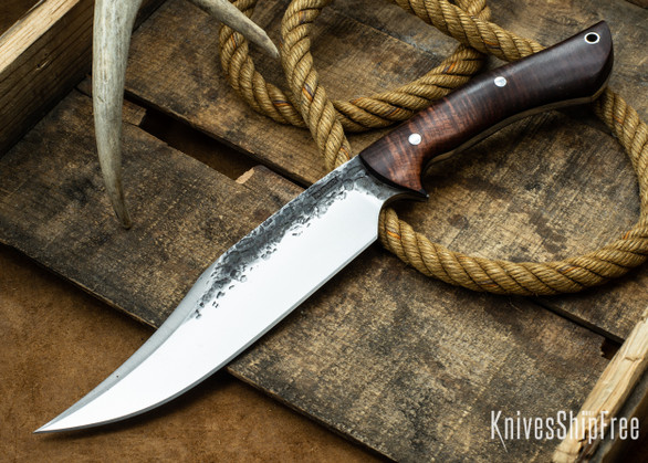 [Reserved] Lon Humphrey Knives: Gunfighter Bowie - Tasmanian Blackwood - Black Liners (Z.Z.)