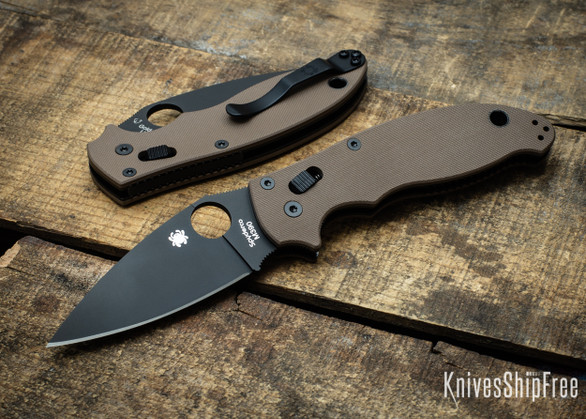 Spyderco: Manix 2 Limited Run - Brown G-10 - M390 - Black Blade - C101GPBNBK2