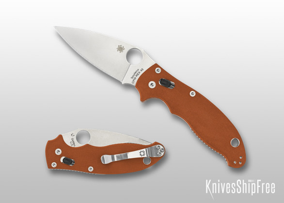 Spyderco: Manix 2 Sprint Run - Burnt Orange G-10 - REX 45 - C101GPBORE2