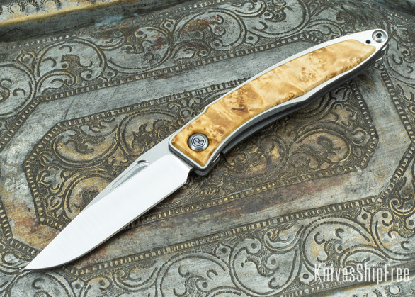 Chris Reeve Knives: Mnandi - Box Elder Burl - 020415