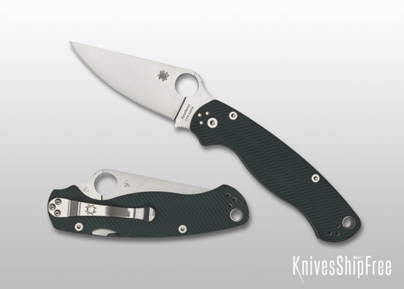 Spyderco: Paramilitary 2 Sprint Run - Forest Green Diamond Arc G-10 - CPM S45VN - C81GPFGR2