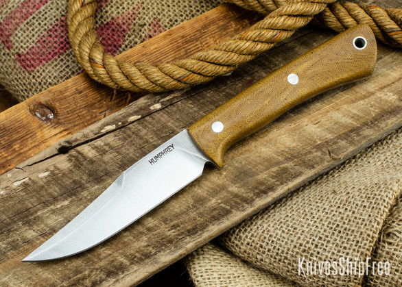 Lon Humphrey Knives: Minuteman 3V - Natural Micarta - 050495