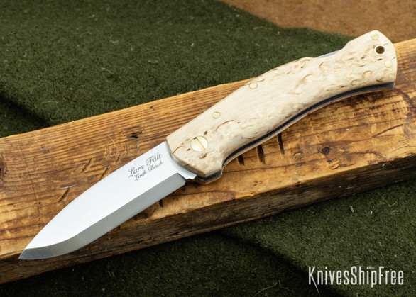 Casstrom: Lars Falt Scandi Lockback Folder - Curly Birch 83