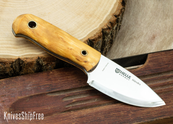 Helle Mandra - Les Stroud Design - 2.7" Compact Survival Knife - Curly Birch 17