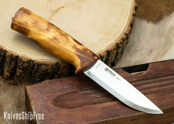 Helle Eggen - 4" Hunting Knife - Curly Birch 40