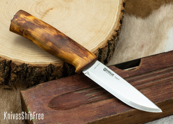 Helle Eggen - 4" Hunting Knife - Curly Birch 42