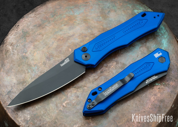 Kershaw Knives: Launch 6 - Blue Aluminum - Black DLC - 7800BLUBLK