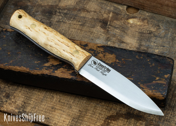 Casstrom: Lars Falt Bushcraft Knife - Sleipner Tool Steel - Curly Birch 19