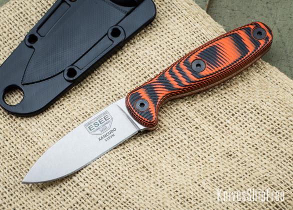 ESEE Knives: Xancudo S35VN - Black & Orange 3D G-10