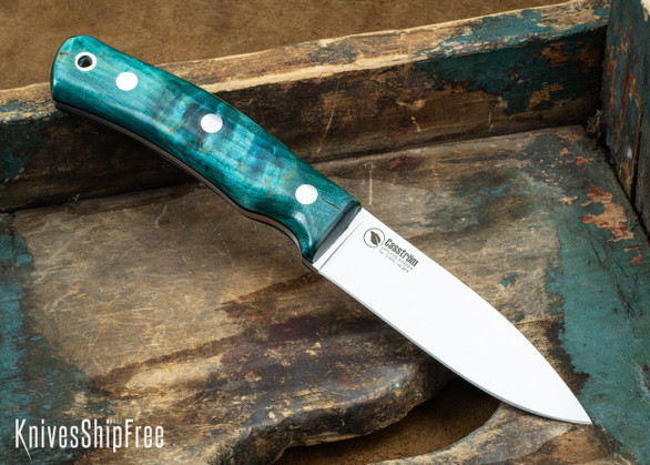 Casstrom: No.10 Swedish Forest Knife - Blue Curly Birch - 092307