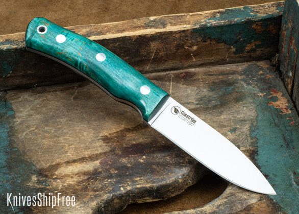 Casstrom: No.10 Swedish Forest Knife - Blue Curly Birch - 092309