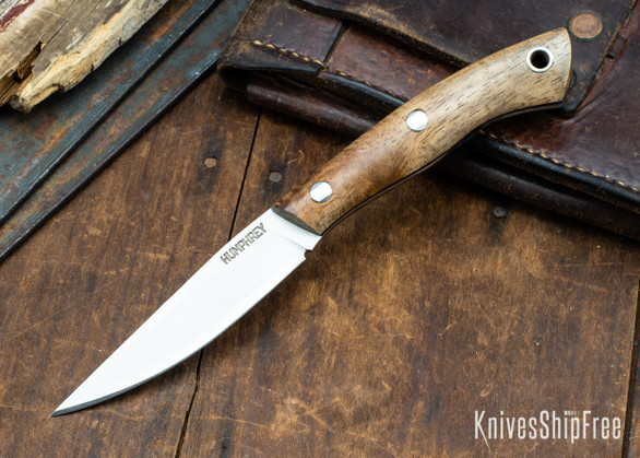 Lon Humphrey Knives: Bird & Trout AEB-L - Tasmanian Blackwood - Black Liners - 092890