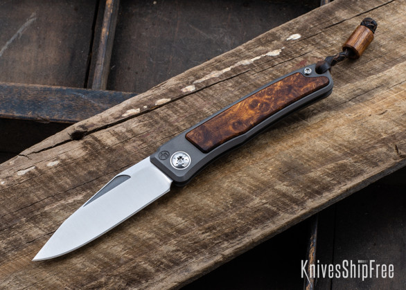 Arno Bernard Knives: Rinkhals Titanium Slipjoint - Desert Ironwood - 101609