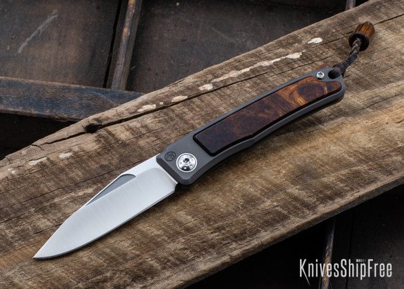 Arno Bernard Knives: Rinkhals Titanium Slipjoint - Desert Ironwood - 101612