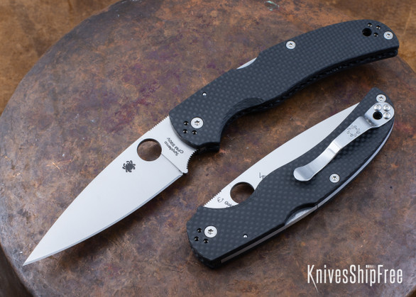 Spyderco: Native Chief Sprint Run - Solid Carbon Fiber - CPM-S90V - C244CF90VP