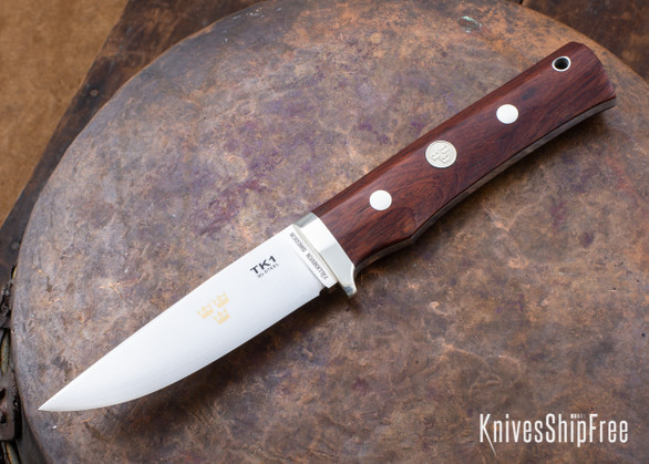 Fallkniven: TK1L - Tre Kroner - Cocobolo - 3G Steel - TK1 Leather Sheath