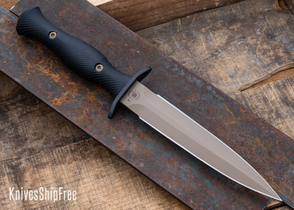 Spartan Blades: Harsey Dagger - Black Micarta - CPM-S45VN - Flat Dark Earth PVD