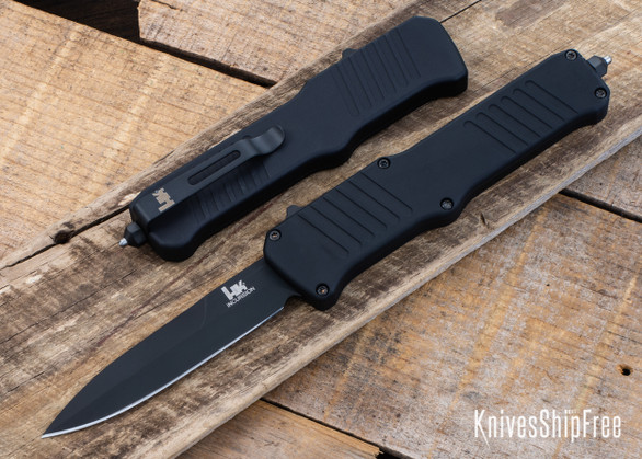 Hogue Knives: Incursion OTF Automatic - 154CM - Bayonet Blade - Black PVD Finish - Matte Black Aluminum