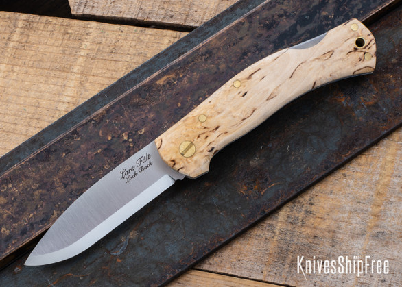 Casstrom: Lars Falt Scandi Lockback Folder - Curly Birch 132