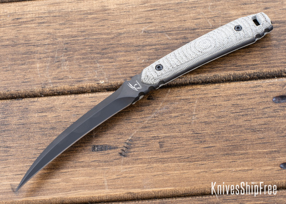 Knight Elements: Voodoo - Green Canvas Micarta - N690Co -  Black Blade