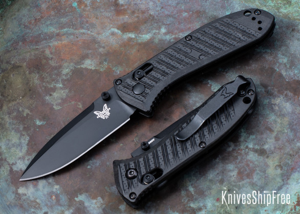 Benchmade Knives: 575BK-1 Mini Presidio II - Black CF-Elite Scales - AXIS Lock - CPM S30V 