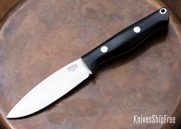 Bark River Knives: UP EDC - Black Linen Micarta - Black Liners