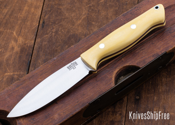 Bark River Knives: UP Gunny - Antique Ivory Micarta