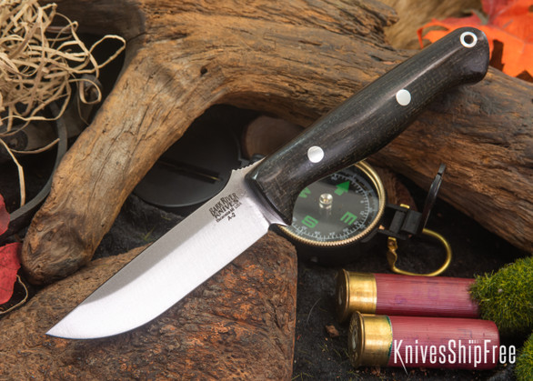 Bark River Knives: Gunny - Black Burlap Micarta