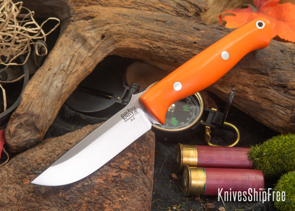 Bark River Knives: Gunny - Blaze Orange G-10