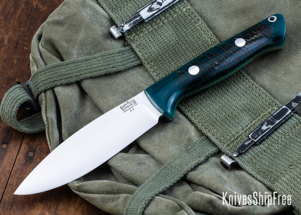 Bark River Knives: UP Bravo - Emerald Pinecone - Green Liners #2