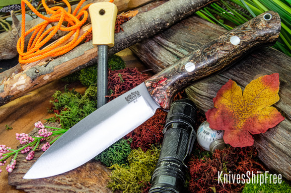 Bark River Knives: UP Bravo - Red Jute Wood