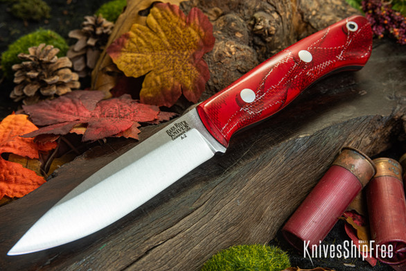 Bark River Knives: Aurora - Red Cyclone Mesh #1