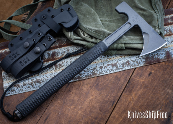 RMJ Tactical: L13 Loggerhead - Over-Molded Rubber Grip - 80CrV2 - Tungsten Cerakote