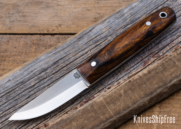 L.T. Wright Knives: Pronghorn 3V - Scandi - Desert Ironwood - Black Liners - LT01LG009