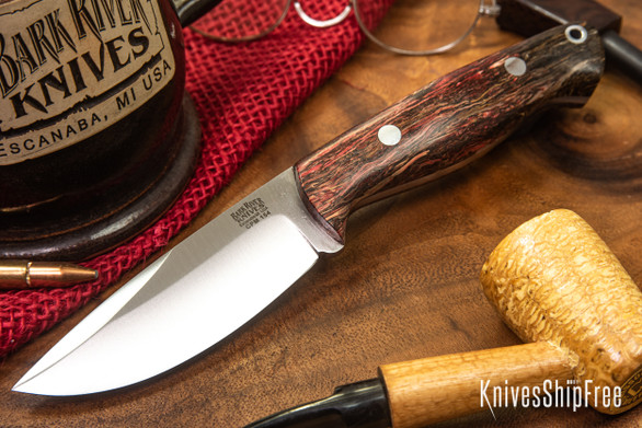 Bark River Knives: North Country EDC - CPM 154 - Red Jutewood