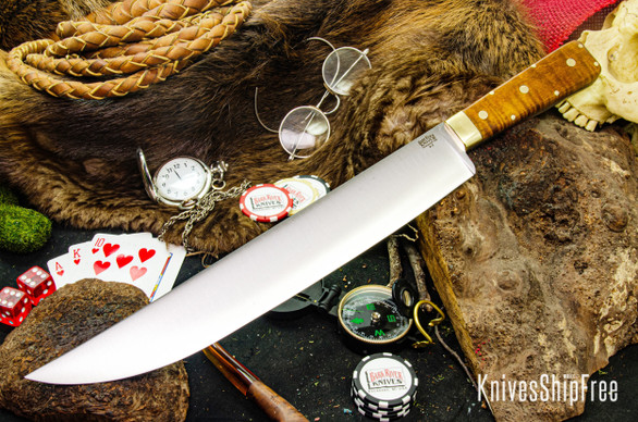 Bark River Knives: Edwin Forrest Bowie - Dark Curly Maple #2