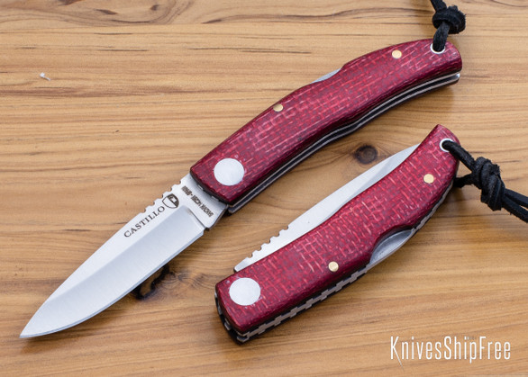 Castillo Knives: Listo - Chili Red Micarta - Sandvik 14C28N