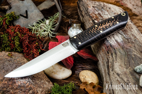 Bark River Knives: Puukko 3V - Black Pinecone