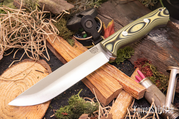 Bark River Knives: Bravo 1.5 - CPM 3V - Bumblee Bee G-10 - Rampless