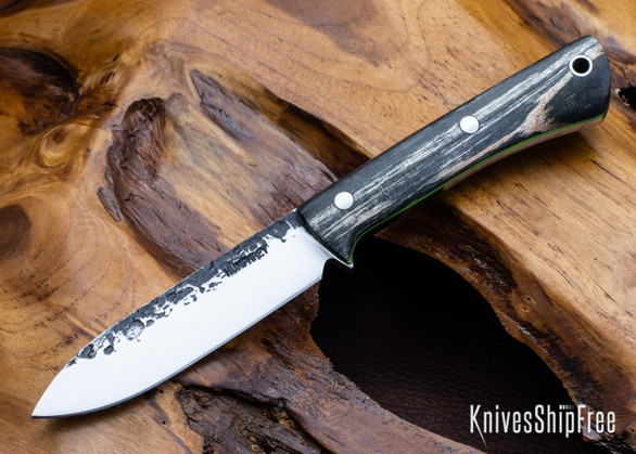 Lon Humphrey Knives: Gold Digger - Forged 52100 - Storm Maple - Green Liners - LH23IH016