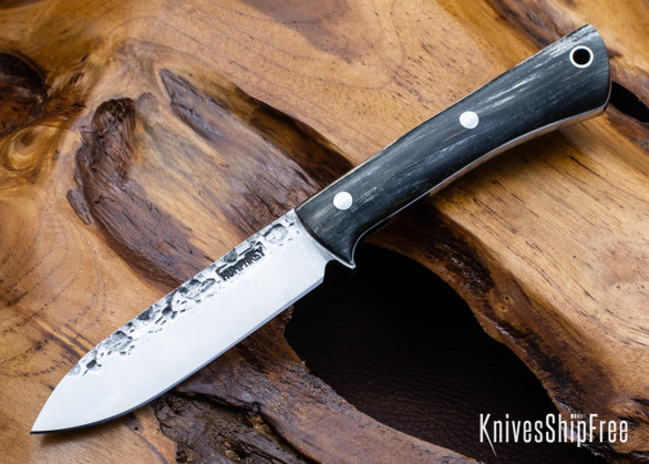 Lon Humphrey Knives: Gold Digger - Forged 52100 - Storm Maple - White Liners - LH23IH028