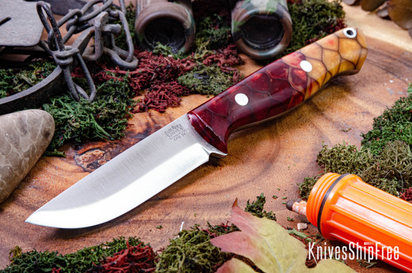 Bark River Knives: Gunny Scandi - CMP 3V - Sunfire Dragon Scale