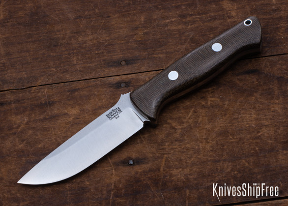 Bark River Knives: Bravo 1 - Green Canvas Micarta - Legacy Sheath