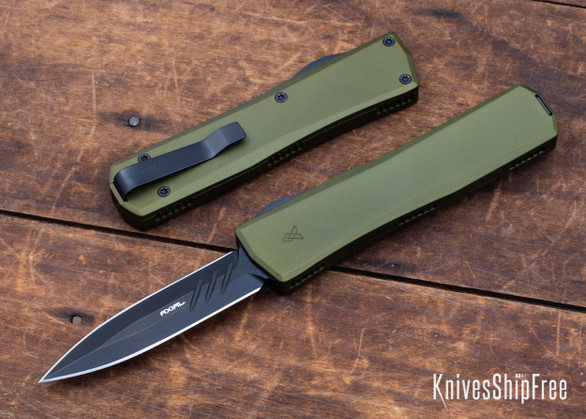 Axial: Shift - OTF Auto - OD Green Anodized Aluminum - CPM-20CV - Double Edge - Blackwash