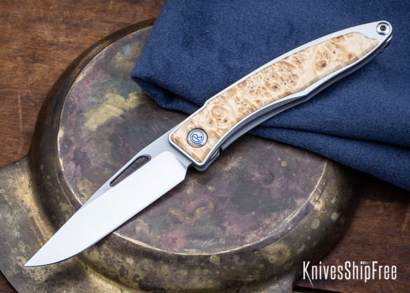 Chris Reeve Knives: Mnandi - Box Elder Burl - CR02LH005