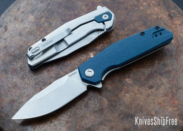Kershaw Knives: Lucid - Assisted Flipper - Blue Nylon Front - Liner Lock - 2036